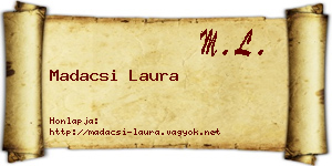 Madacsi Laura névjegykártya